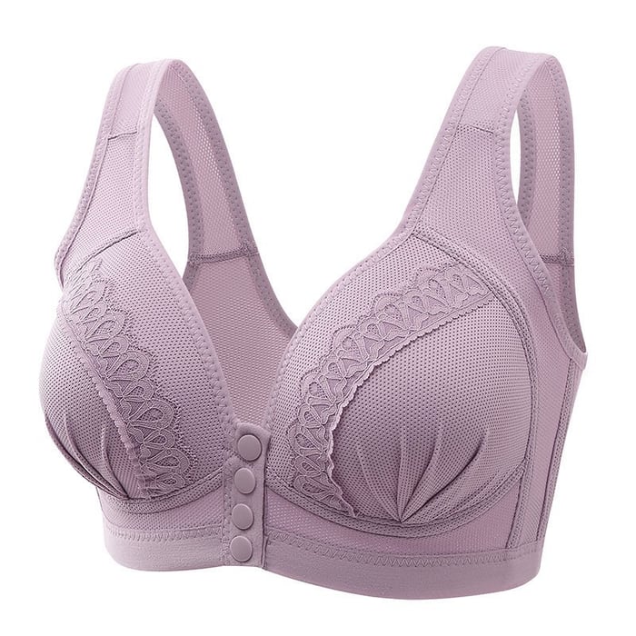 🔥2025 Front Button Breathable Skin-Friendly Cotton Bra
