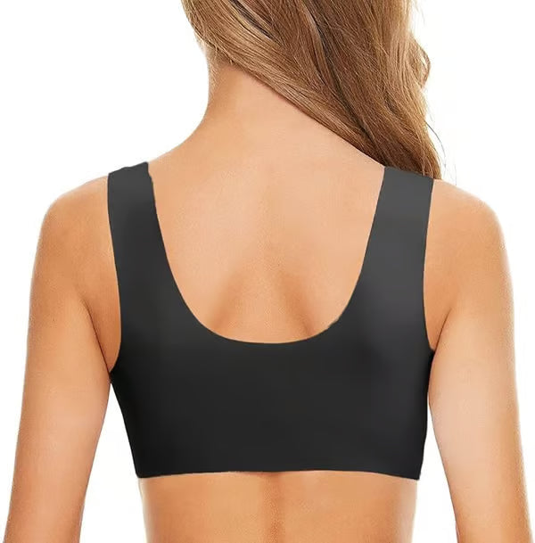 Women's Basic Solid Lace Wireless Push Up Bra