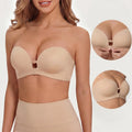 “I Finally Found a Bra That Disappears Under Everything I Wear” 💗-Strapless Front-Closure Push-Up Bra – Anti-Slip Grip