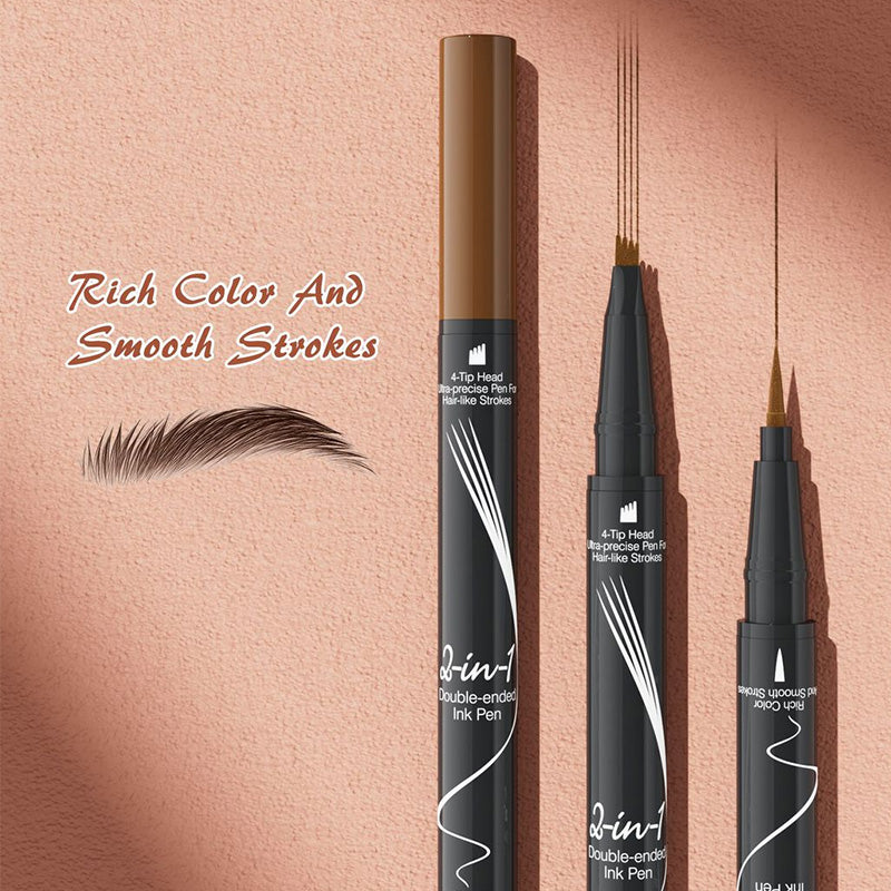 New Forked Dual-ended Liquid Eyebrow Pencil