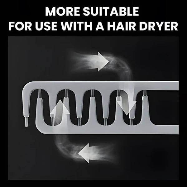 💇Upgrade Volumizing Comb, Wide-Tooth Styling for All Hair Lengths, Men & Women