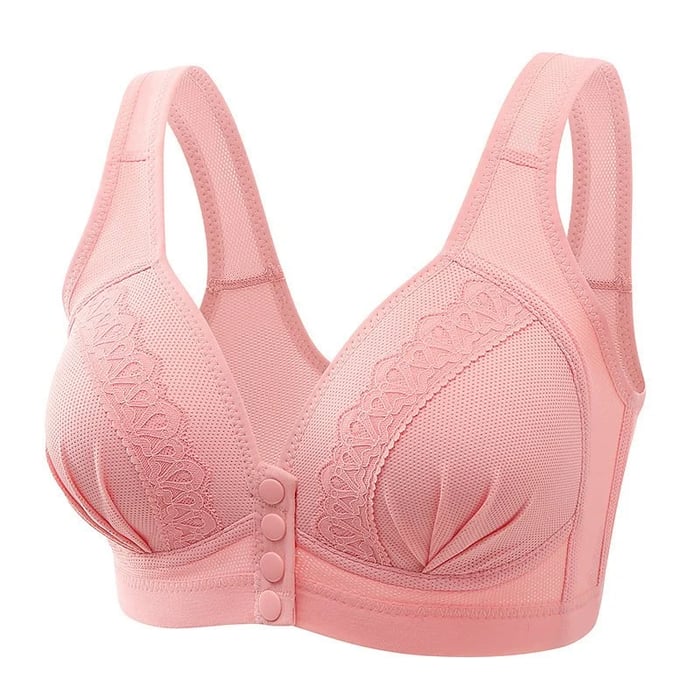 🔥2025 Front Button Breathable Skin-Friendly Cotton Bra