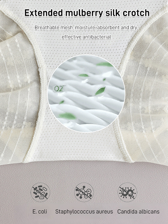💕Thoughtful design, protecting your private parts💕Breathable Seamless High-Waist Lace Panties
