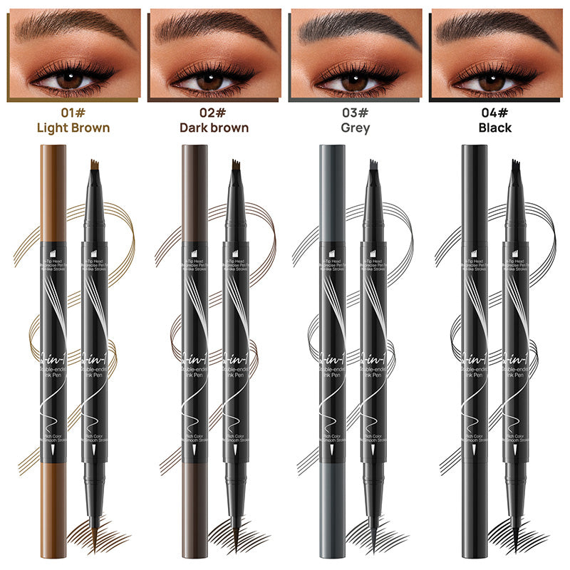 New Forked Dual-ended Liquid Eyebrow Pencil
