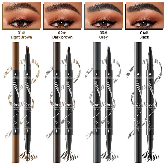 New Forked Dual-ended Liquid Eyebrow Pencil