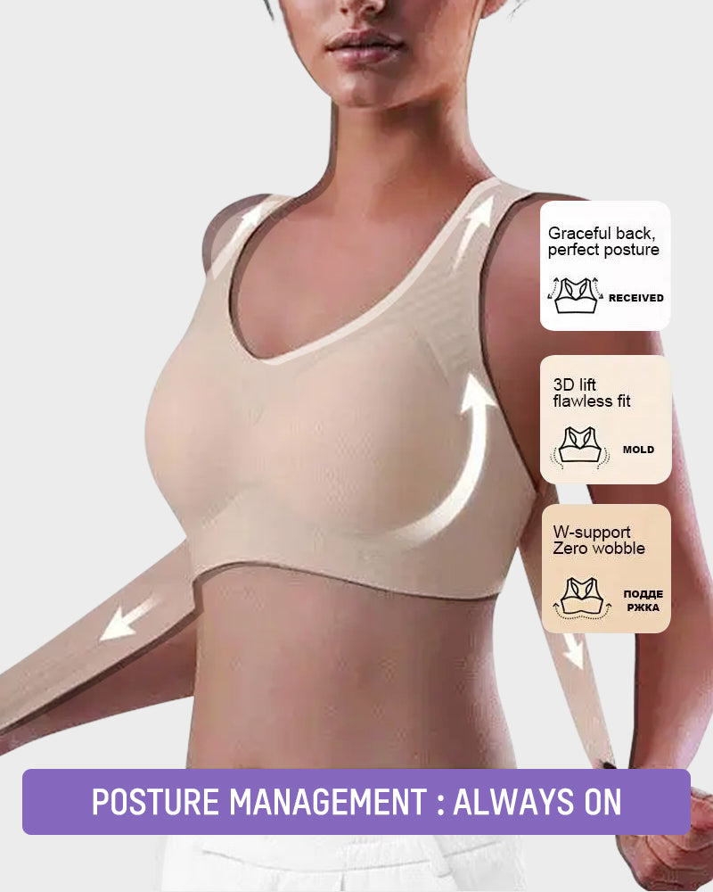⚡Front Closure Cross-Back Wireless Posture Bra