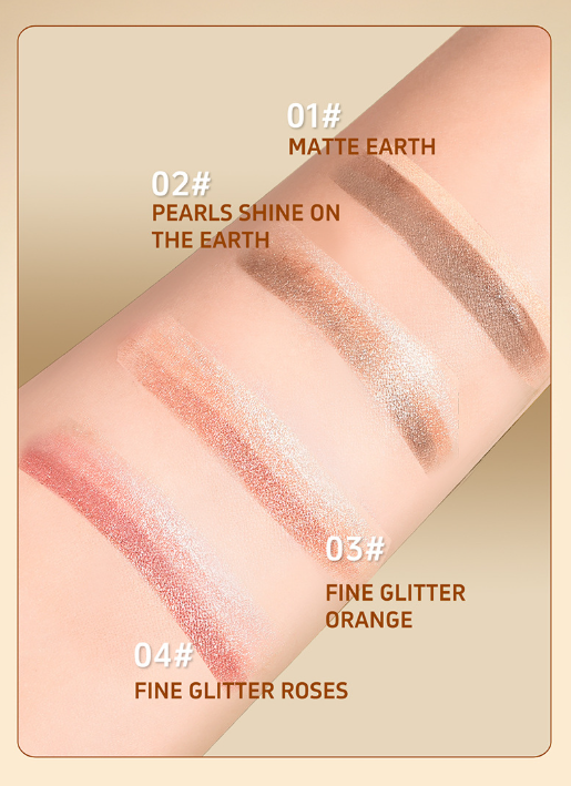 Tri-color eyeshadow stick