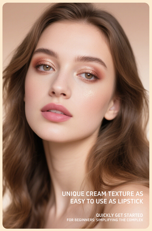 Tri-color eyeshadow stick