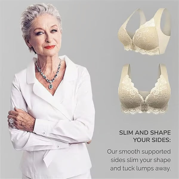 Women's Basic Solid Lace Wireless Push Up Bra
