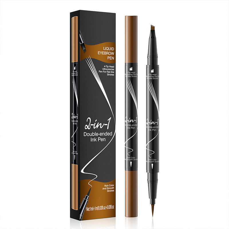 New Forked Dual-ended Liquid Eyebrow Pencil
