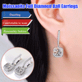 Moissanite Full Diamond Ball Earrings