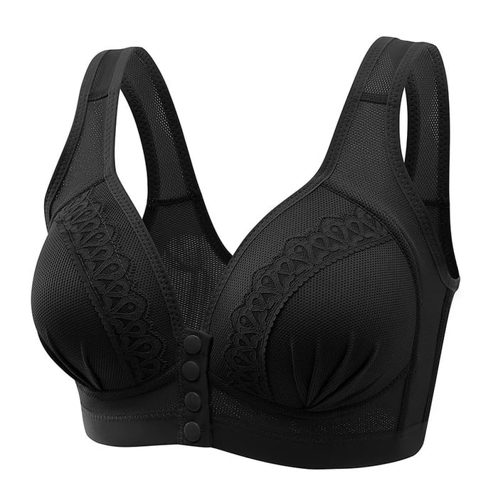 🔥2025 Front Button Breathable Skin-Friendly Cotton Bra