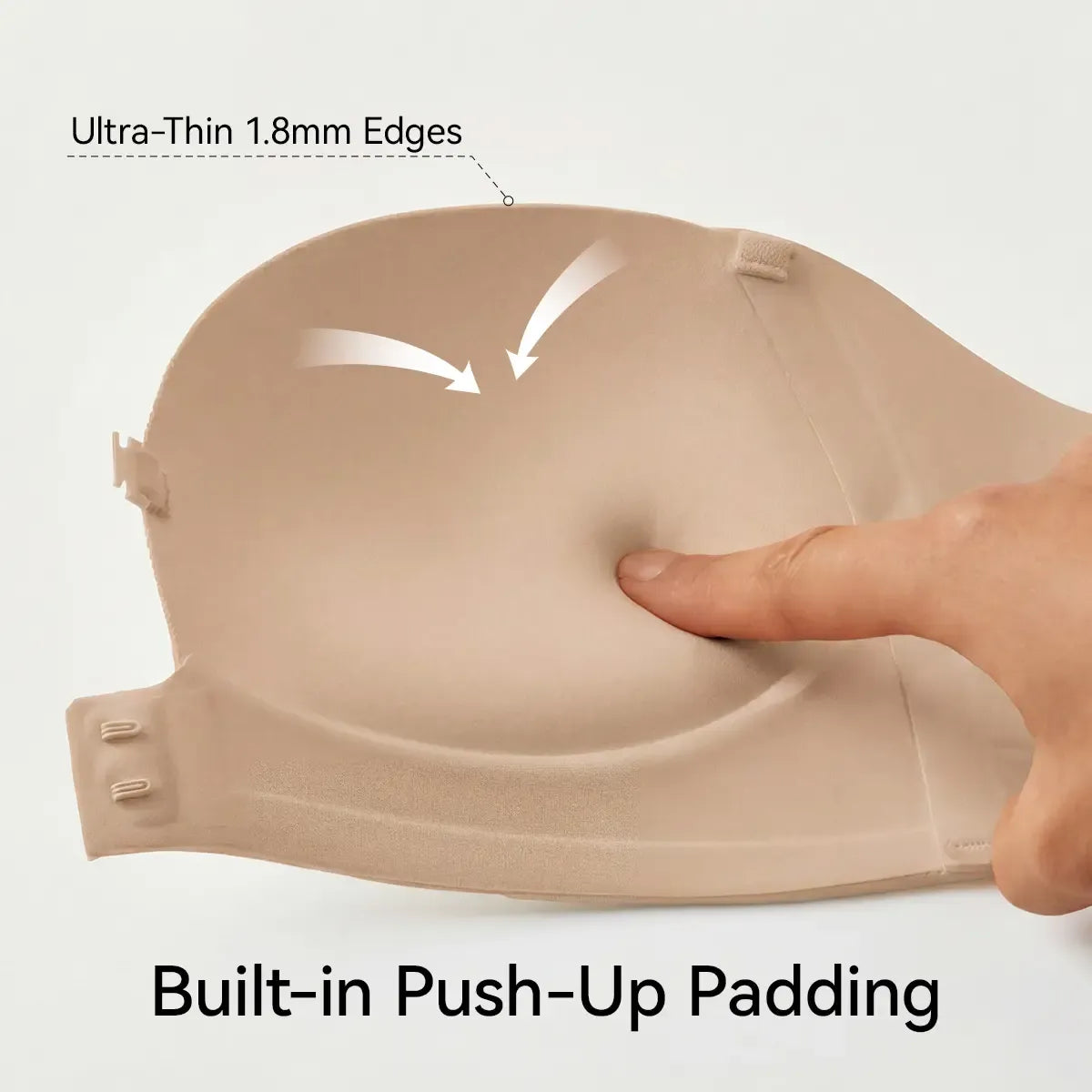 “I Finally Found a Bra That Disappears Under Everything I Wear” 💗-Strapless Front-Closure Push-Up Bra – Anti-Slip Grip