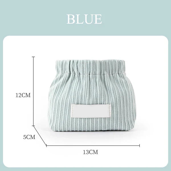 Mini Corduroy Elastic Storage Bag