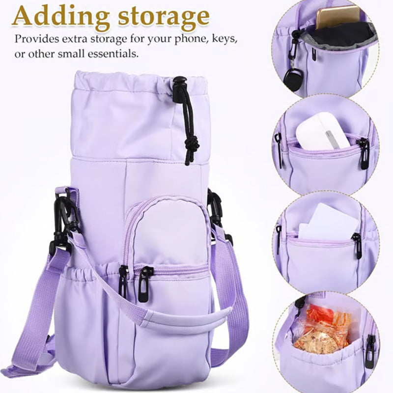 🏆Flash Sale⚡30K+ SOLD! Almost Gone💥Water Bottle Carrier Bag with Phone Pockets