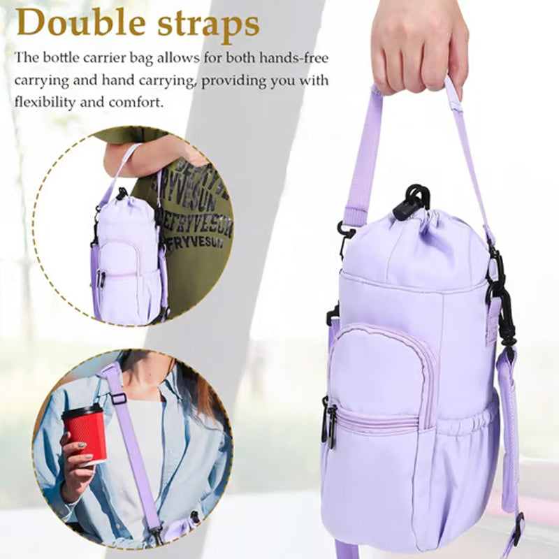 🏆Flash Sale⚡30K+ SOLD! Almost Gone💥Water Bottle Carrier Bag with Phone Pockets