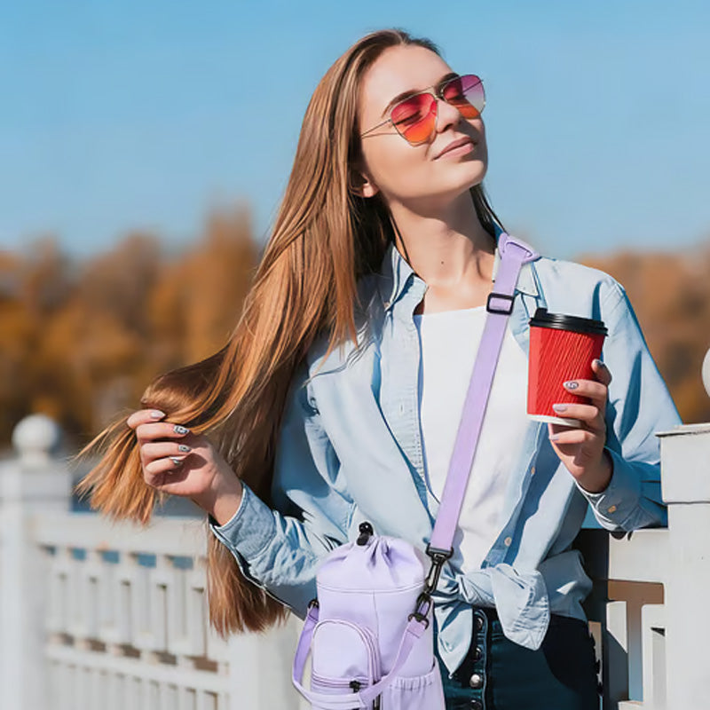🏆Flash Sale⚡30K+ SOLD! Almost Gone💥Water Bottle Carrier Bag with Phone Pockets
