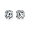 Versatile Classic Square Moissanite Earrings