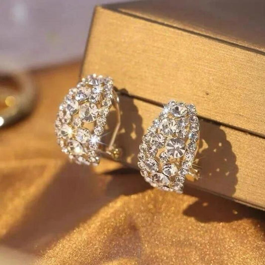 Lab-Created Diamonds Hoop Earrings